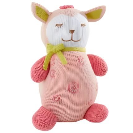 Adorable Hand Knitted Pink Animal Plush Toy Relona